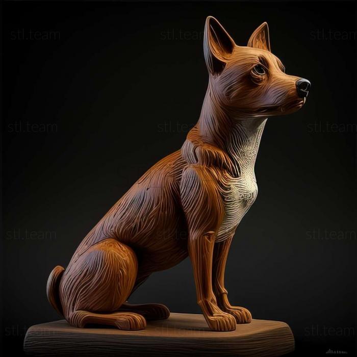 3D model Tenterfield Terrier dog (STL)